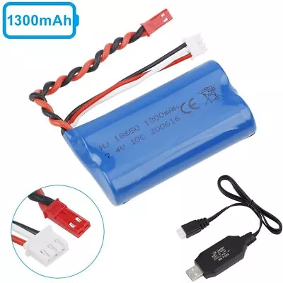 £14.24 • Buy 7.4V 1300mAh Li-ion Battery JST Plug For RC Helicopter F645 MJX F-45 Revell