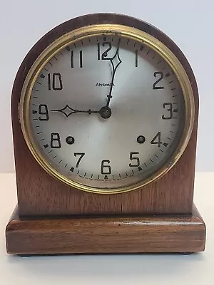 Antique  1920's ANSONIA 8 Day Round Top 'Time/Strike' Beehive Mantel Shelf Clock • $124.99