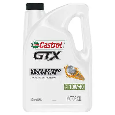 Castrol GTX 10W-40 Conventional Motor Oil 5 Quarts • $22.96
