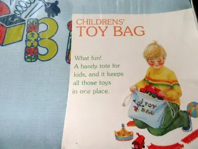 Vintage 1950s Childrens Toy Bag*NEW In Box*General Store Display For Blocks-Cars • $16.99