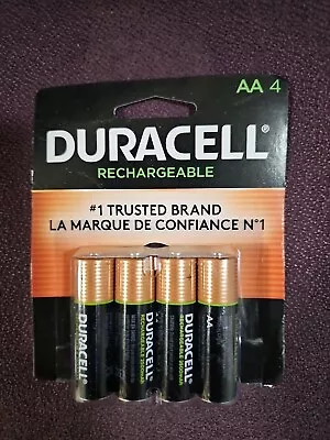 4 Duracell AA Rechargeable NiMH Batteries (2500 MAh DX1500) Sealed. • $17.99