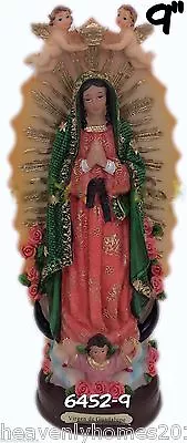 Virgen De Guadalupe Our Lady Of Guadalupe 9  Inch Statue New In Box 6452-9 • $23.99