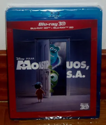 Monsters S.A.Monsters Inc Blu-Ray 3D + Disney Sealed (Sleeveless Open) R2 • $68.49