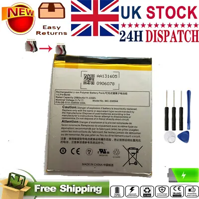 Tablet Battery MC-308594 For Amazon Kindle Fire 7  5th Gen 2015 SV98LN 8GB 16GB • £13.66