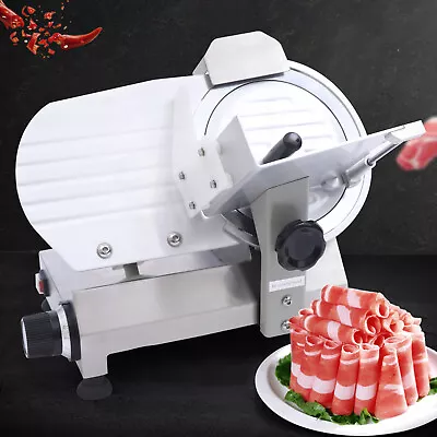 Pro Meat Slicer Semi-auto Cutting Tool Commercial Food Meat Slicing Machine 300W • £305