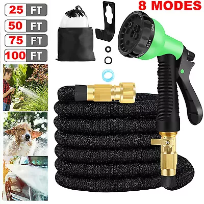 4X Stronger Deluxe Expandable Flexible Garden Hose Water Hose 25 50 75100FT • $18.99