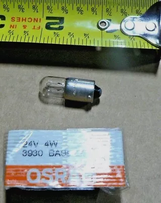 OSRAM 3930 T4W 4W BA9s 24V Indicators Lamp • $4