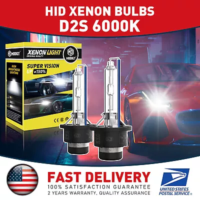 2X D2S 6000K White HID Xenon Headlight Light Bulbs Replacement US • $16.19