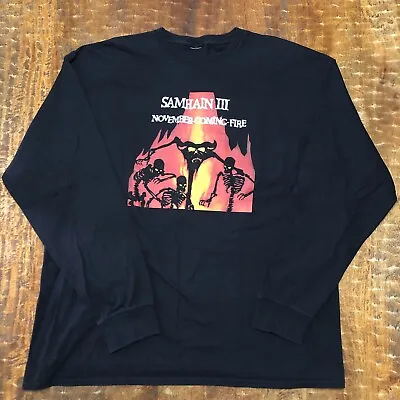 Samhain III November Coming Fire T Shirt Longsleeve Mens 2XL Danzig Misfits • $50