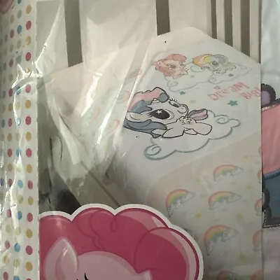 My Little Pony Padded Quilt & 2 Fitted Sheets Playskool Baby Nursery BNWT • £14.99