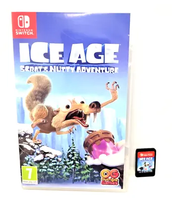 SWITCH Ice Age Scrat's Nutty Adventure EXCELLENT Cartridge Version KIDS GAME • $77.98