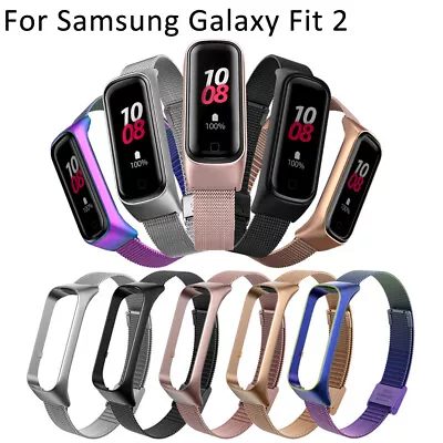 Wrist Strap For Samsung Galaxy Fit 2 Bracelet Metal Stainless Steel Band • $14.54