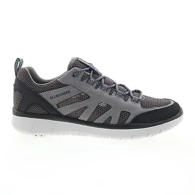 Allrounder By Mephisto Moment Mens Gray Leather Lifestyle Sneakers Shoes • $74.99