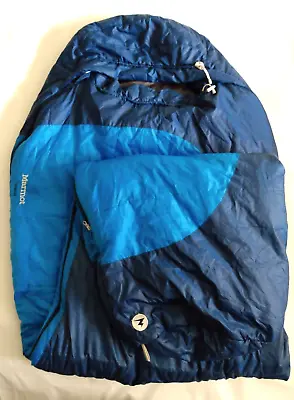 Marmot Trestles 15 Sleeping Bag Mummy Size Regular Blue • $79.99