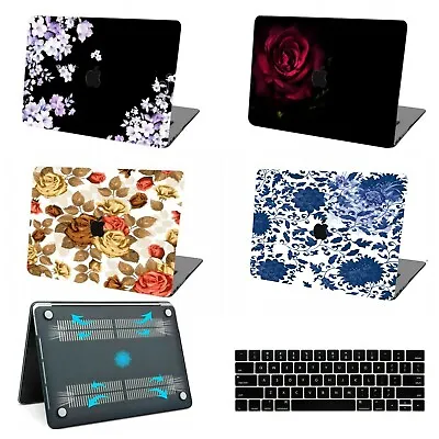 Rose Floral Matt Rubberized Hard Case Cover For New MACBOOK Air/Pro 13 14 15 16  • $14.39