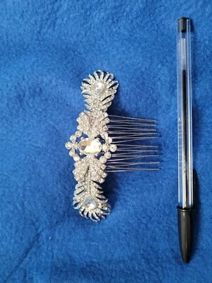 £9 • Buy Wedding Hair Accessories Jewelled Rhinestone Comb Hair Slide
