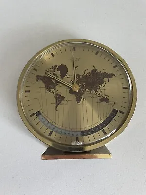 Vintage Kienzle Quartz World Desk Mantle Clock Made In Germany Works Rare • $168.59