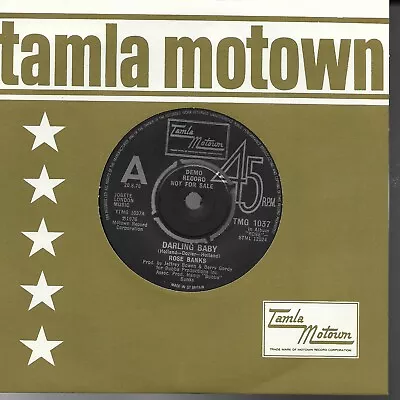 Rose Banks  Darling Baby  7  Vinyl Northern Soul Tamla Motown TMG 1037 Demo • £3.99