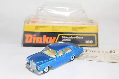 Dinky Toys 160 Mercedes-benz Mercedes Benz 250 Se 250se Mint Boxed Rare Selten • $182.46