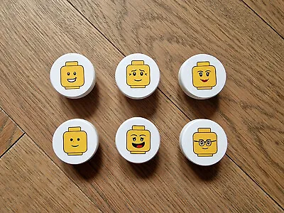 LEGO Head - Hand Crafted - Wooden Drawer Knob - 40mm - Ikea Replacement - UK • £4