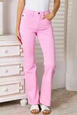 Kancan Frankie High Waisted Pink Denim Bootcut Jeans • $62