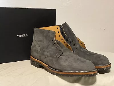 Worn Once - Viberg Classics Gray Suede Service Boot Size 13 • $499.99