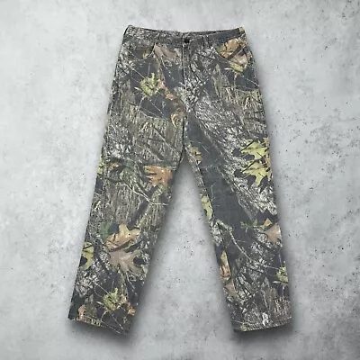 Vintage Mossy Oak Double Knee Camo Hunting Pants Size 33x31 Y2K Workwear • $49.99