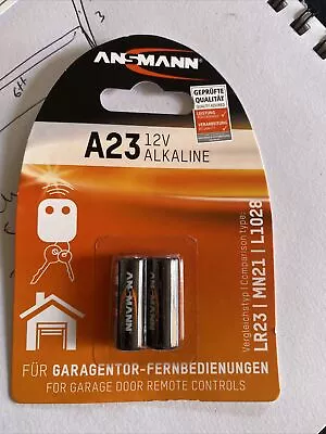 £20 • Buy Joblot Ansmann 23A L1028 A23 LRV08 MN21 Alkaline Battery 12v [2-pack] X 17