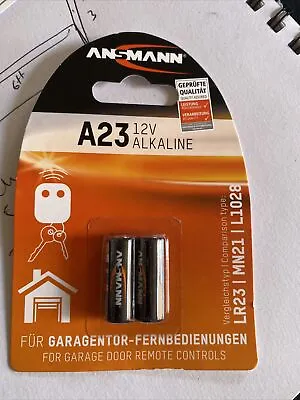 Joblot Ansmann 23A L1028 A23 LRV08 MN21 Alkaline Battery 12v [2-pack] X 17 • £20