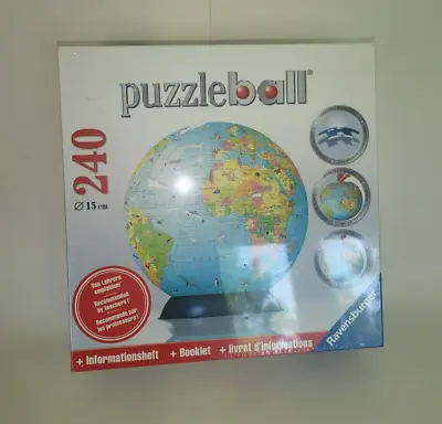 Ravensburger PuzzleBall 3D Globe Jigsaw Puzzle 240 Pieces The Earth Brand New T5 • $19.99