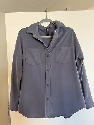 Mondetta Women's Cozy Warm Fleece Shirt Jacket Blue Size M • $10