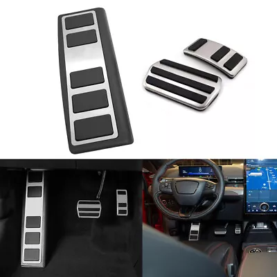 3pcs For Ford Mustang MACH-E 2021-23 Footrest Dead Brake Gas Pedal Pad Cover KU • $33.70