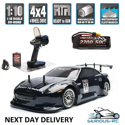 HSP BRUSHLESS RC Car 3S LIPO 1:10th Scale Race Car 56 MPH Complete With Battery • £199.99