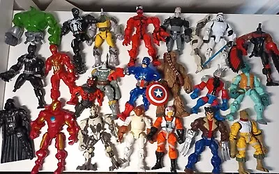 22x Marvel Star WarHero Action Figures 6” Inch Toys Job Lot Hasbro PLEASE READ • £9.99