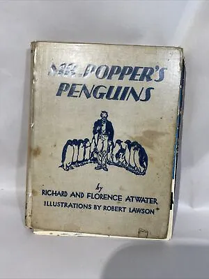 Mr. Popper's Penguins 1st Edition 1938 Hardback No Jacket. As Pic • $80.19