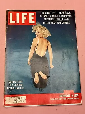 Life Magazine November 9 1959 Marilyn Monroe Jumping And Jackson Pollock Article • $18.95