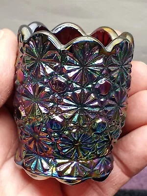 Vintage TOOTHPICK HOLDER CARNIVAL GLASS • $6.99