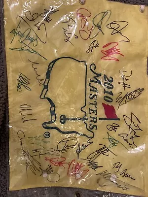 Sports Memorabilia. 2010 Masters Flag With 25/30 Autographs. • $450