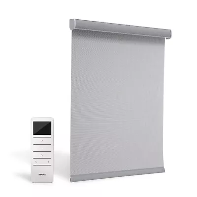 Waterproof WIFI Electric Window Roller Shade Light Filtering Motorized Blinds • $195.99