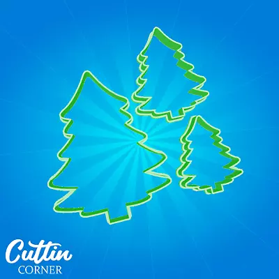 £3.49 • Buy Christmas Tree Cutter Set - Fondant Polymer Cookie Icing Crafts Clay