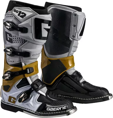 Gaerne SG-12 Boot Adult Grey/Magnesium/White Motocross Off Road Dirt Bike Boots • $504.99