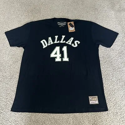 Mitchell & Ness Dallas Mavericks Dirk Nowitzki Jersey Shirt Mens Size XXL NWT • $39