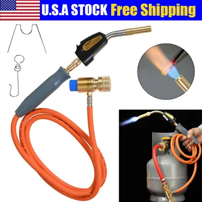 MAPP MAP-pro Propane Self-Igniting Gas Welding Turbo Burner Torch With 1.5m Hose • $38