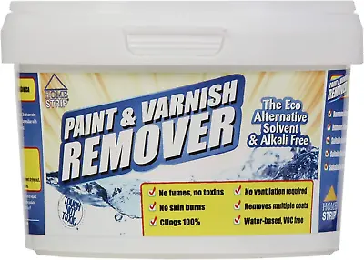 Home Strip Paint & Varnish Remover - Water Based Toxic & Solvent Free Paint For • £14.74