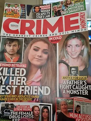 £0.99 • Buy Crime Monthly Magazine Issue 54 September 2023 Lucy Letby Lori Vallow Blackman