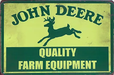 JOHN DEERE Parking Garage Rustic Vintage Metal Tin Sign Man CaveShed & Bar • $9.99