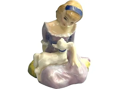 Retired Authentic Royal Doulton China Figurine “Mary Had A Little Lamb” HN 2048 • $60