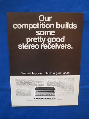 Marantz Model 18 Receiver Magazine Ad Audio Mag Aug 1968 • $18.95