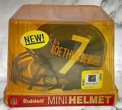NFL Football Riddell Ben Roethlisberger Mini Helmet #7 Pittsburgh Steelers • $39.99