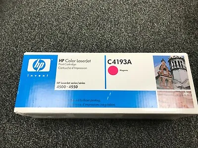 £6.99 • Buy HP Colour Laserjet Toner Cartridge - Magenta - 4500 - 4550  C4193A  - Brand New 